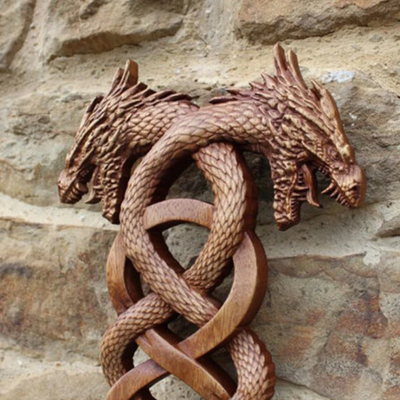 Resin Dragon Statues Dragon Figures Art Garden Decoration Fantasy Animal Sculptures Ornaments For Patio Front Lawn Garden Decor 6