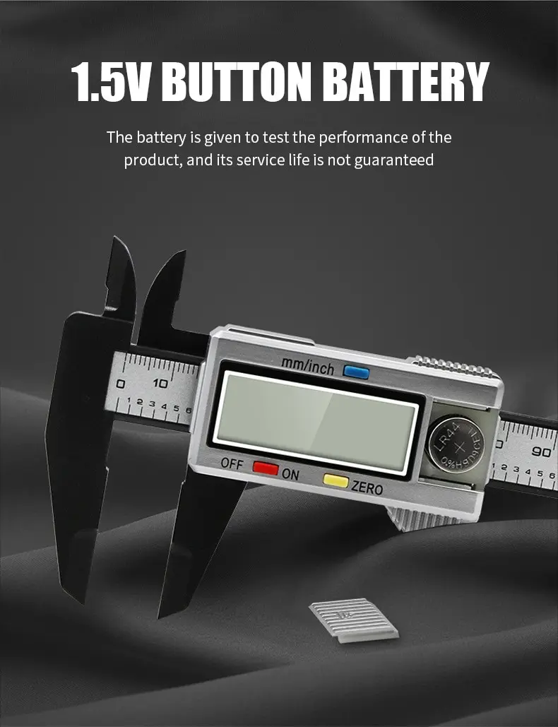 150mm Electronic Digital Caliper Carbon Fiber Dial Vernier Caliper Gauge Pachometer Digital Micrometer Measuring Tools