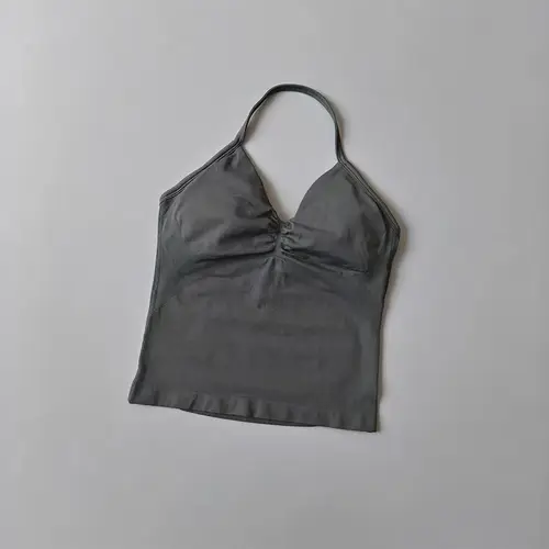 Sexy Halter Neck Beautiful Back High Waist Peach Sports Bras Shorts Suit Pilates Gathering Yoga Vest Training Fitness Bra Sets - Image 15