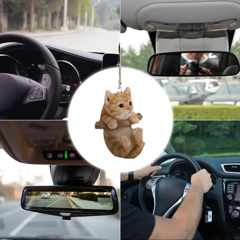 

Swinging Car Ornament Auto Pendant Auto Rearview Mirror Pendants Parts Animal Picture With Exquisite Craftsmanship Accessories