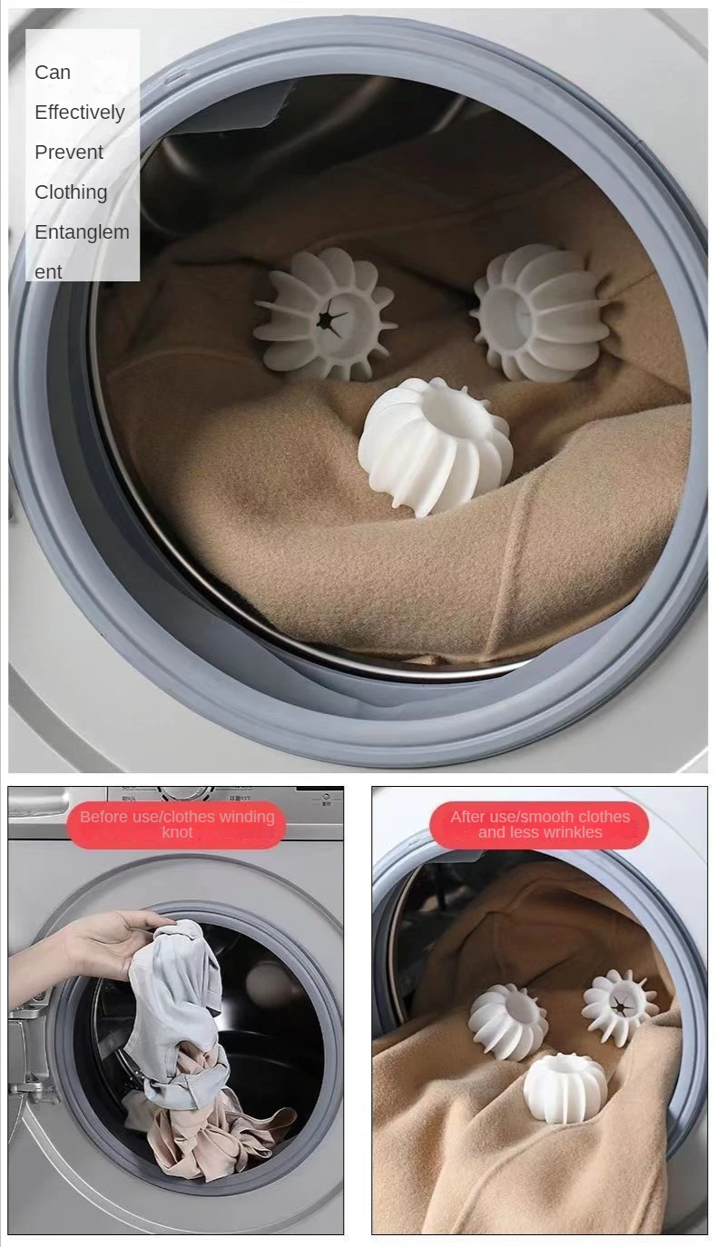 Description Picture 6 of item10pcs Laundry Ball Reusable Silicone Clothes Hair Cleaning Tools Pet Hair Remover Washing Machine Cat Hair Catcher Laundry Ball