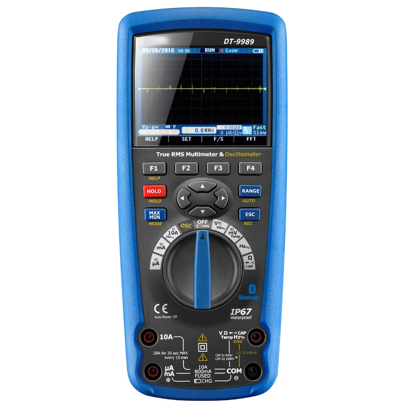 

DT-9989 Professional Industrial digital Oscilloscope Multimeter Portable with LCD display screen