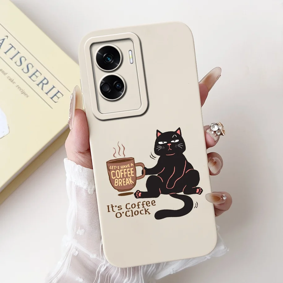 Shockproof Soft Liquid Silicone Phone Case with Popular Flower Design