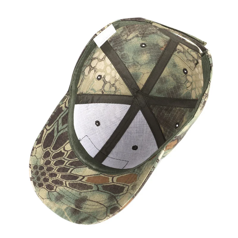 Men's Camouflage Hunting Tactical Caps Breathable Outdoor Hiking UV Protection Sun Hats, Summer Sunshade Baseball Caps Camo Cap