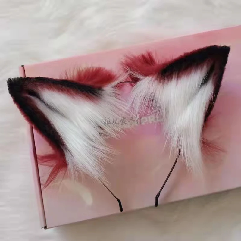 

Wolf cosplay simulation hair ears tail props show Halloween party Anime Accessories wolf ears