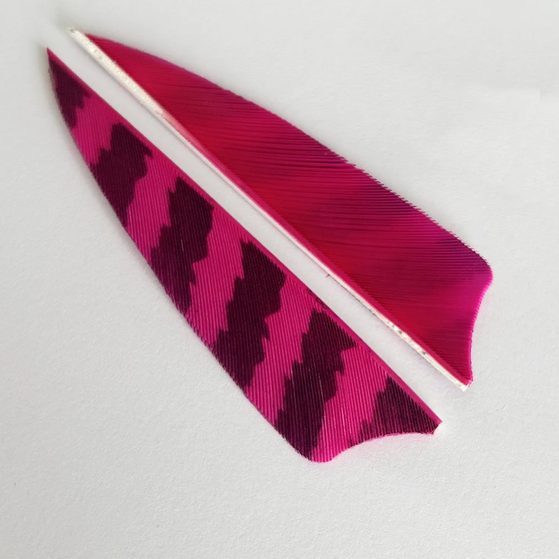 50Pcs IBOUNFOX Arrow Feathers 3 Inch Hunting Turkey feathers for Arrow Archery DIY Accessories Shield Right/ Left Wing 3