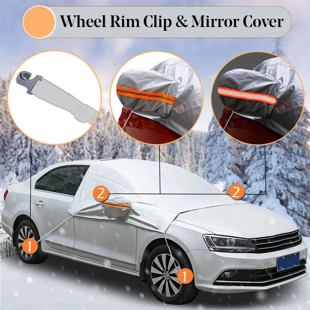 Car Windshield Cover Winter Sun Snow Ice Cover Waterproof Dustproof Anti-frost Anti-fog UV Protection Snow Car Accessories