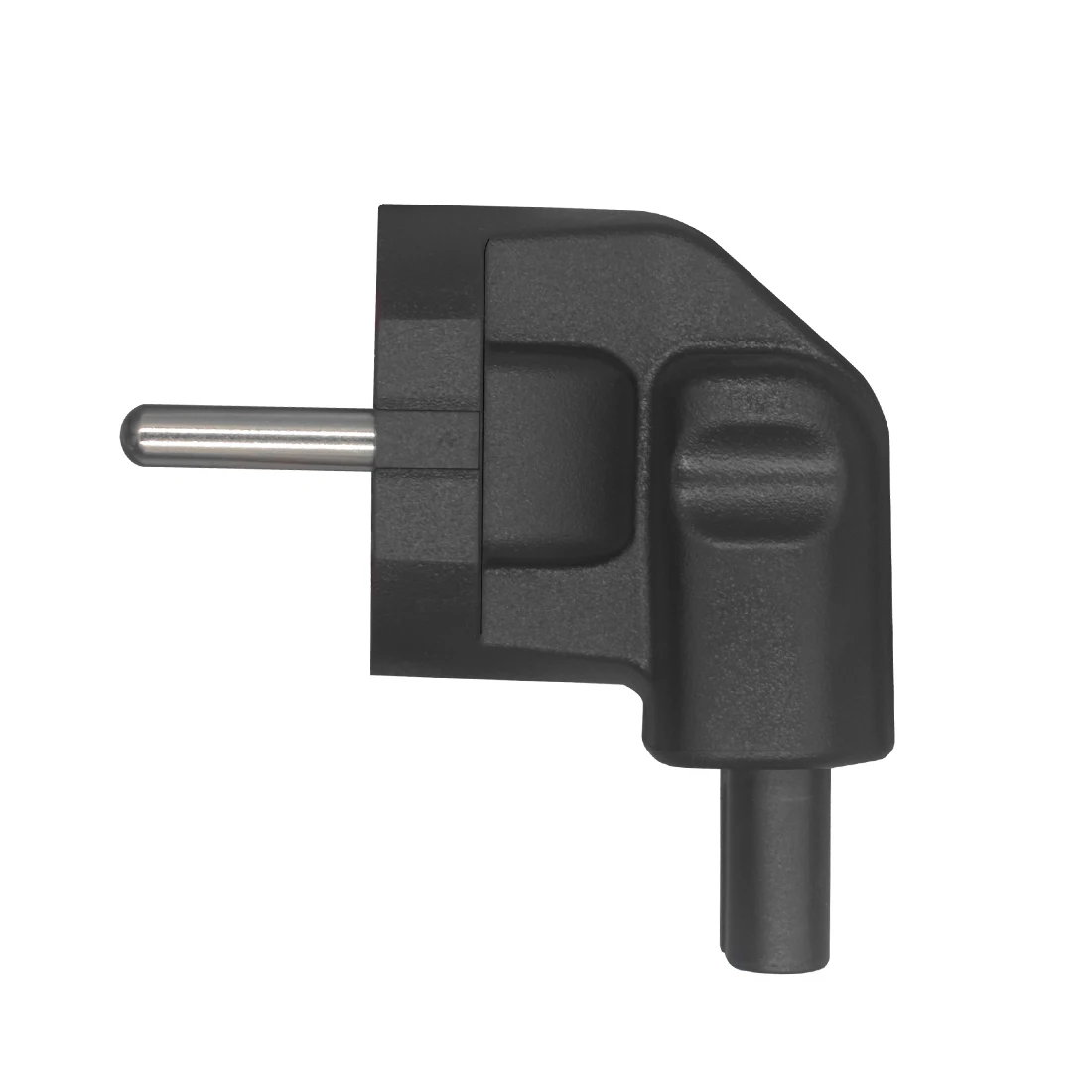 EU to IEC320 C7 power outlet adapter 90 degree angle German standard plug AC power converter