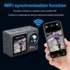 2.0" 1.4" Dual Screen Camera 1080P 30FPS WiFi Sports Camera 120° Wide Angle 30m Underwater Waterproof Helmet Video Recording Cam 4