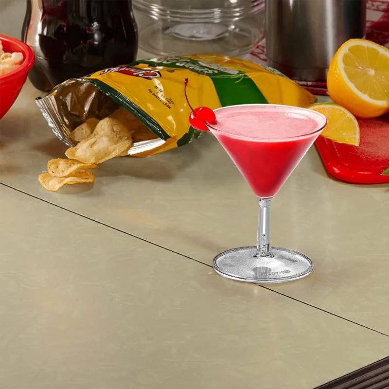Plastic Disposable Cup 60ml Martini Glasses Ice Cream Cup Home Christmas Party Cocktail Wine Champagne Standing Cups 12pcs/set