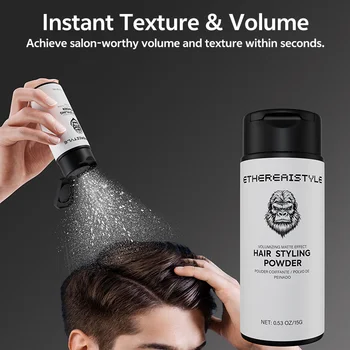Polvere volumizzante e contenitiva per capelli: sollevamento delle radici, pienezza duratura, styling tutto il giorno |   Formula senza olio e contenitiva per le donne