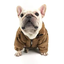 

Autumn and Winter Warm Pet Clothing Designer Padded Coat and Pants for Dogs Apparel Clothes Dog Fur Coats Pets Supplies Leopard