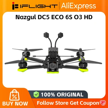iFlight Nazgul DC5 ECO 6S O3 O4 Pro HD Drone BNF con unità aerea O3 V1.1 Sistema HD digitale / BLITZ ATF435 E55S Stack per FPV