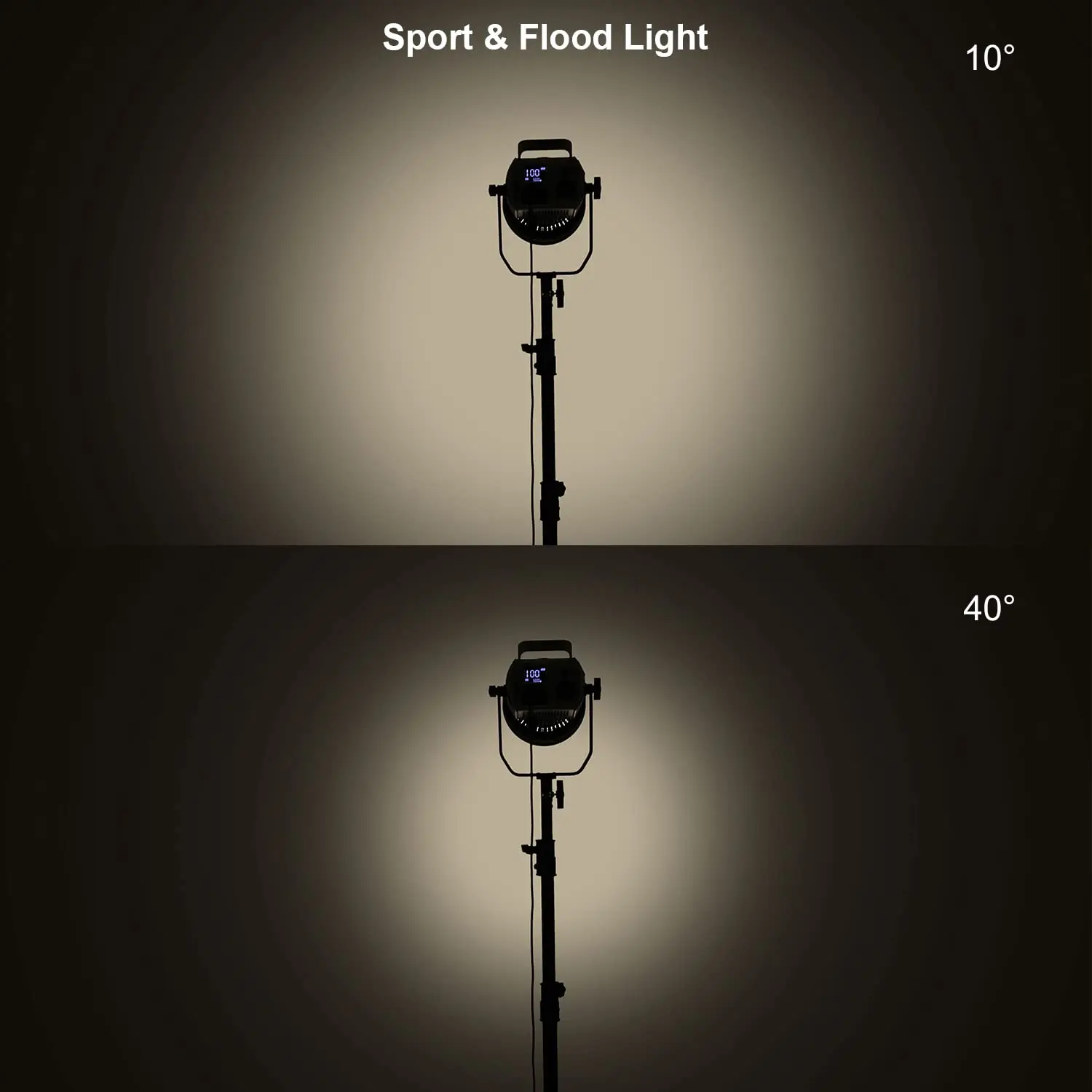 GVM F40 Fresnel Attachment for LED Light Spotlight Brightness Improve Compatible