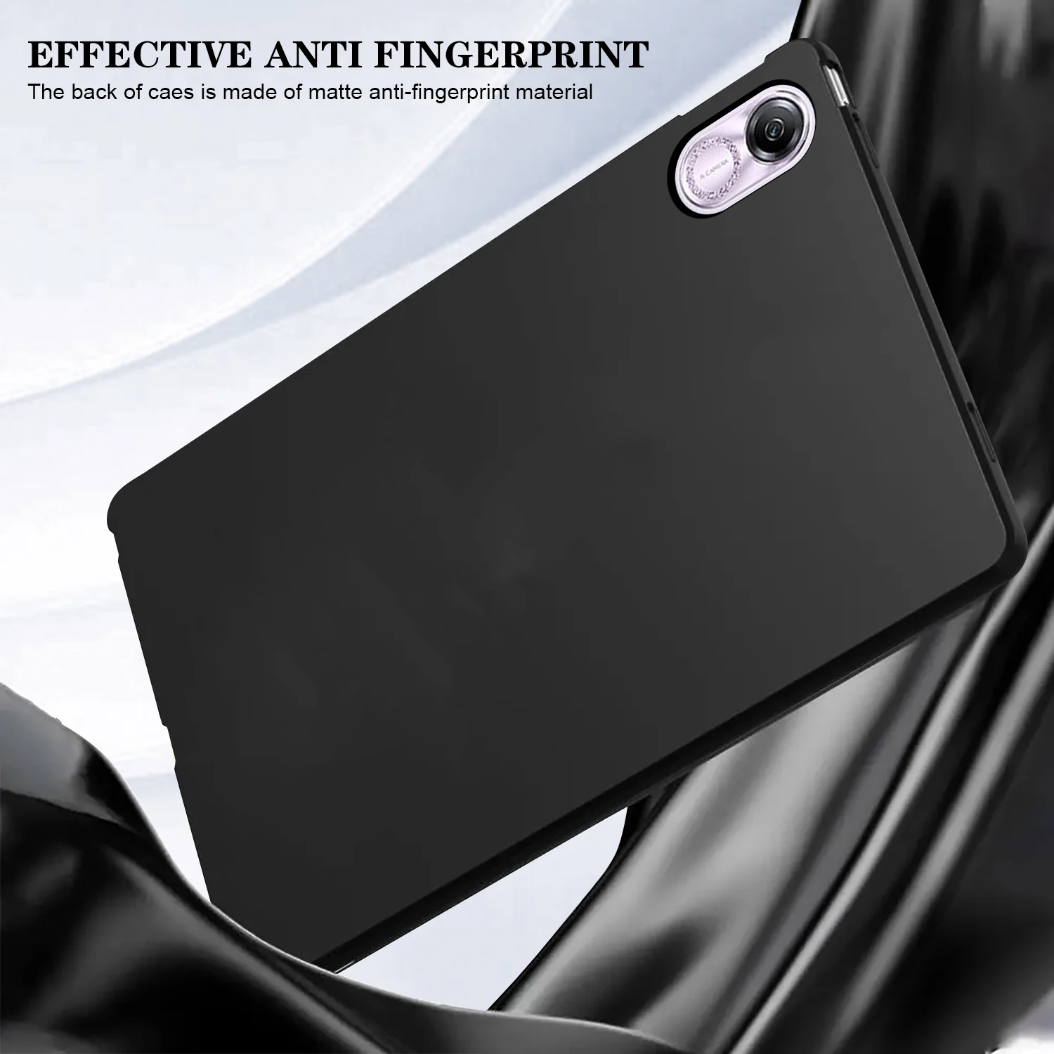 Flexible Black Silicone Tablet Case - Soft TPU Shell