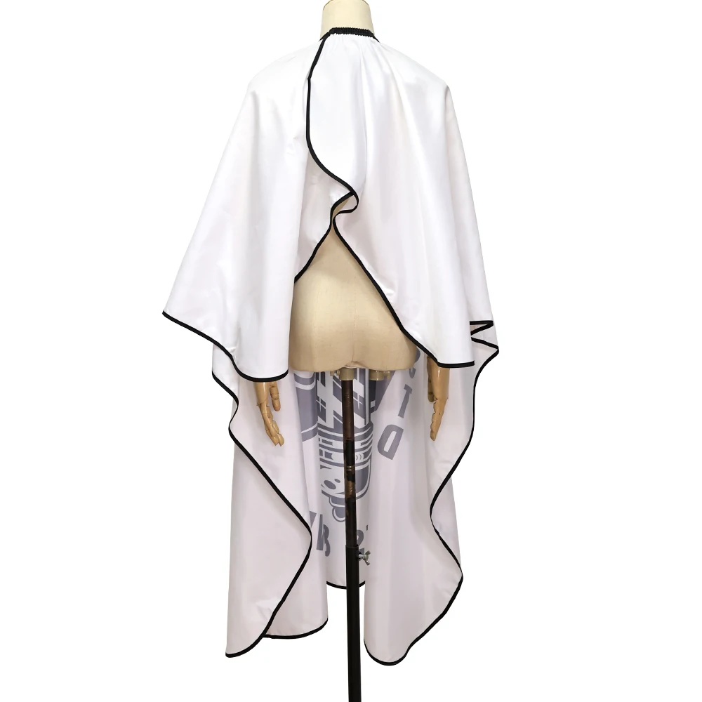 Professional Barber Cape Retro Pattern with Snap Closure Waterproof Hair Salon Cutting Apron Haircut Beard Hairdressing Cloth 4