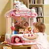 Children Mini Claw Machine Toys DIY Cartoon Rabbit Automatic Coin Operated Play Game Doll Machines Kids Birthday Christmas Gifts 1