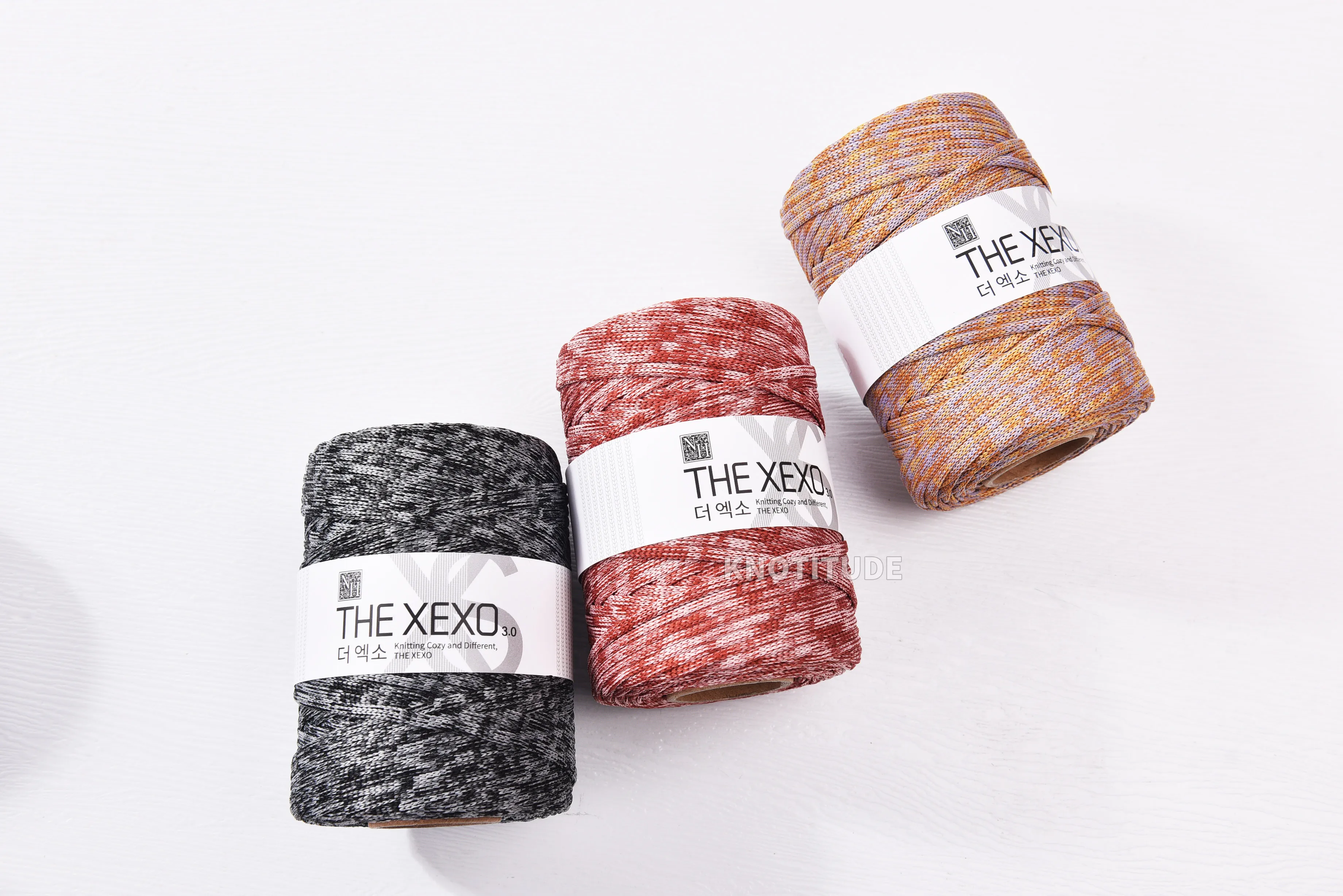 XEXO 3mm Soft Polyester Knitting yarn 165g  100yards 5