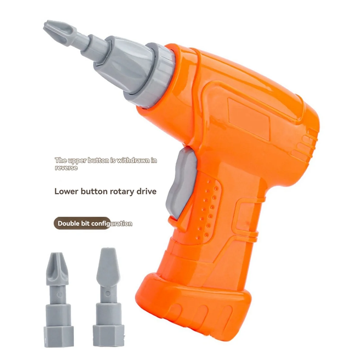 BAAU Play Toolbox with Electric Drill, Toolbox, Toddler Drill and Screw Toy Toolbox