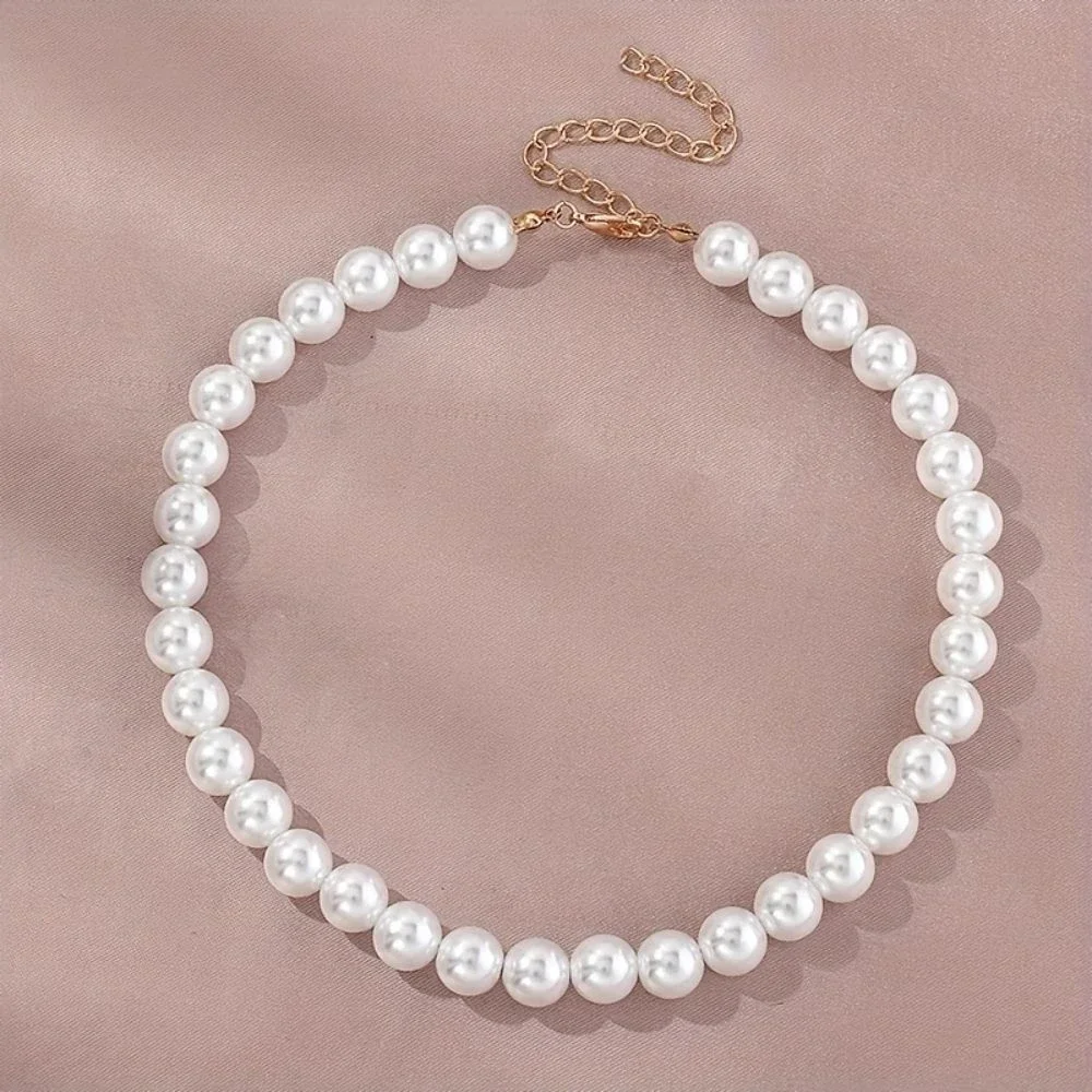 Cute Trend Elegant Jewelry Big Pearl Necklace for Pet Dog Cat Fashion White Imitation Pearl Choker Collar Dog Accessories dog collar,pet collar,pet necklace