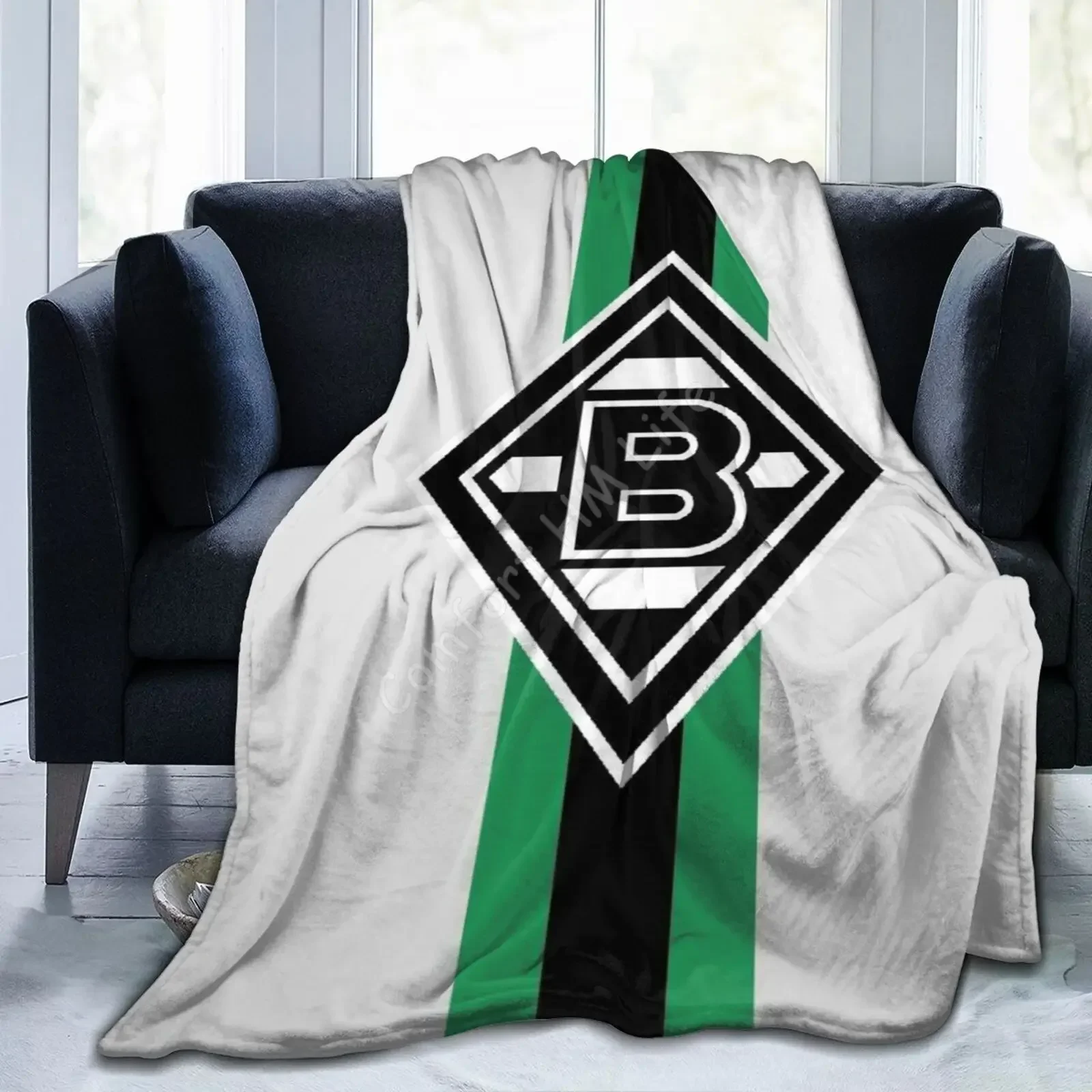 Graphics Baby Blanket 3D Printed Borussia Monchengladbach Pattern Cartoon Bed Sofa Picnic Home Cover Decor Warm Throw Blankets
