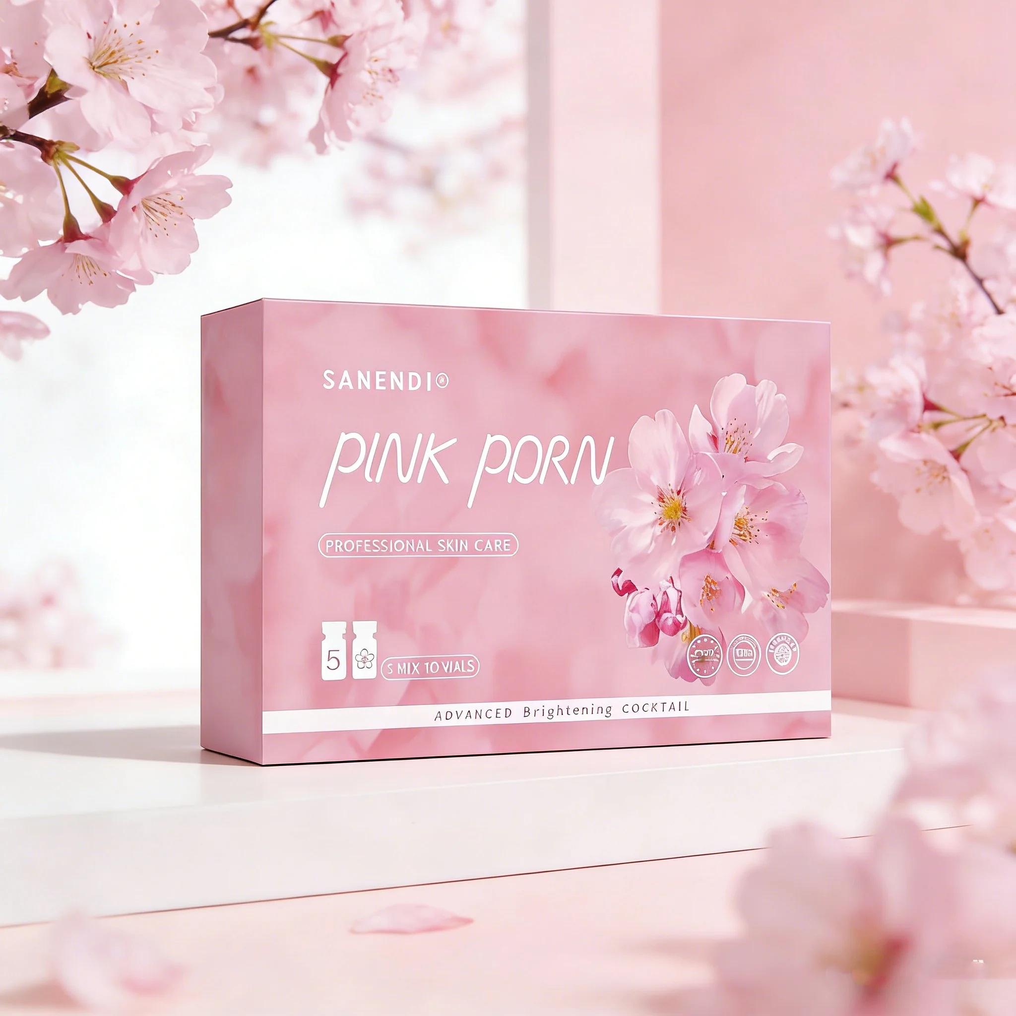 10vials Pink PDRN Salmon DNA Facial Serum For DermaPen Face Glow Peptide Hyaluronic Acid Brighten Cocktail Korean Skin Care Set - immagine 4