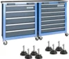 Drawer Tool Chest with Stainless Steel Countertop,7 Drawer Tool Chest and 5 Drawer Tool Chest for Connected Use,Locking System T 1
