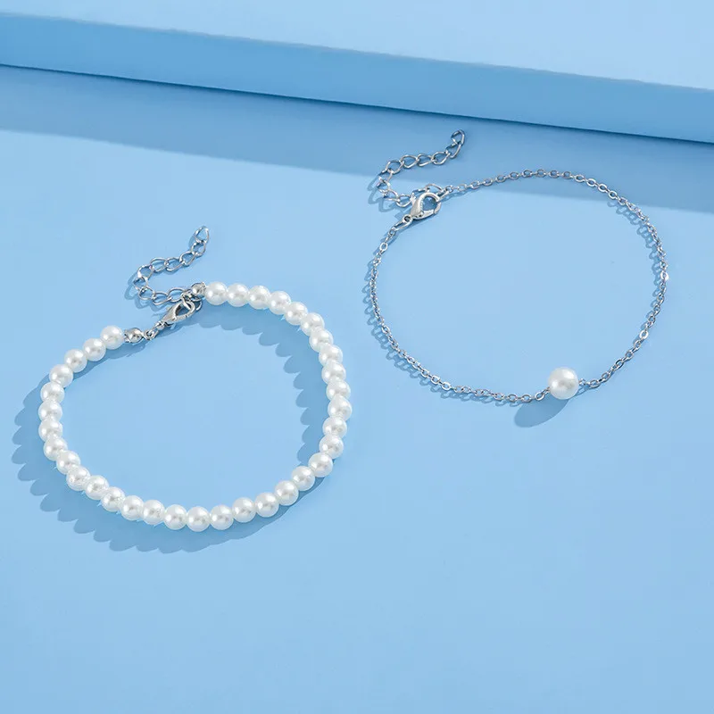 Fashion Accessories Fashion Pearl Anklet Women Ankle Bracelet Beach Imitation Pearl Barefoot Sandal Anklet Chain Foot Jewelry