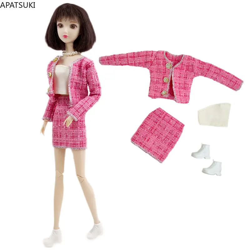 Conjunto de 35 peças de roupas de boneca para bonecas Barbie, roupas de  saias casuais modernas, acessórios de roupas de bonecas Barbie, sapatos de  bijuteria de roupas, inclui 12 saias : 