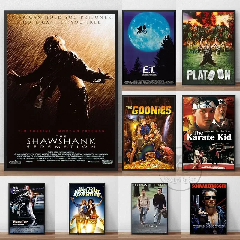80s Classic Movie Posters Canvas Printing Wall Art For Bar & Living Room Hoom Decor