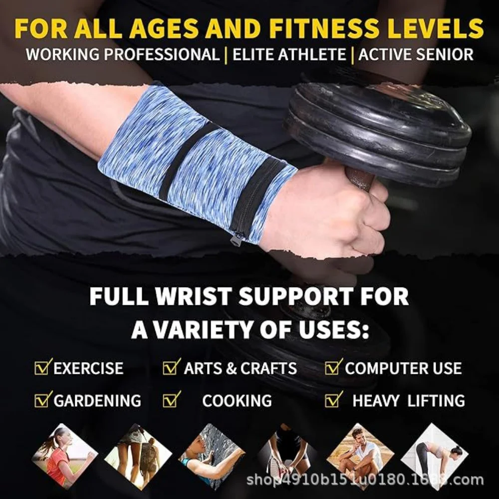 Sport-Handgelenktasche, multifunktionale Handgelenk-Geldbörse, Armband-Armtasche, weiche Handgelenk-Geldbörse zum Radfahren, für Spaziergänge, Radfahren, Joggen – Detail 6