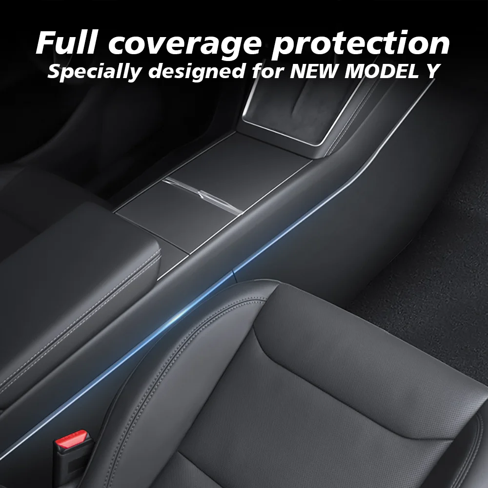 For Tesla New Model Y Juniper 2025 Launch Center Console Side Anti-Kick TPE Cove
