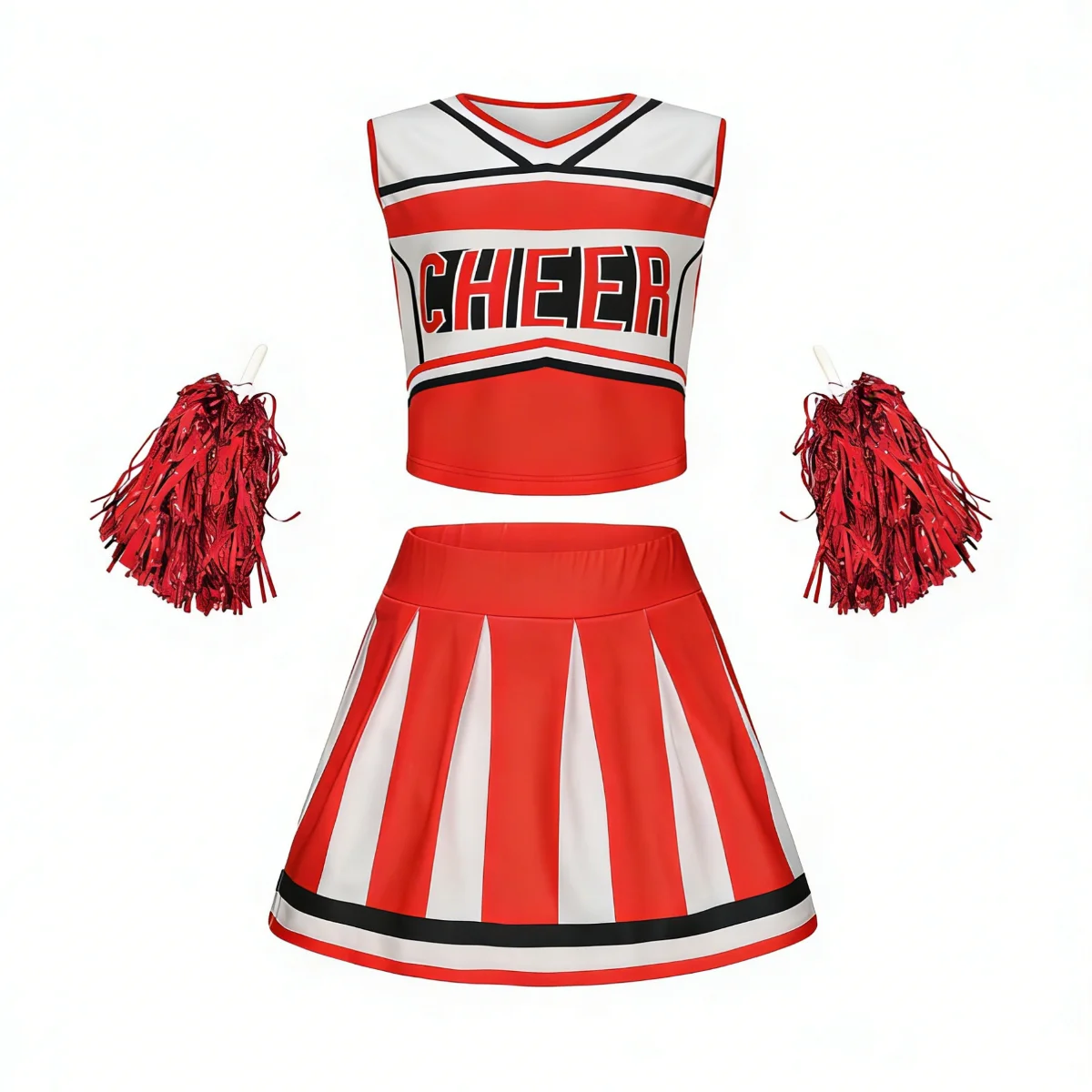 Soccer Babe Cheerleading Uniform Pleated Skirt Sports Dress Lightweight Comfortable For Girls Performance And Competition Wear