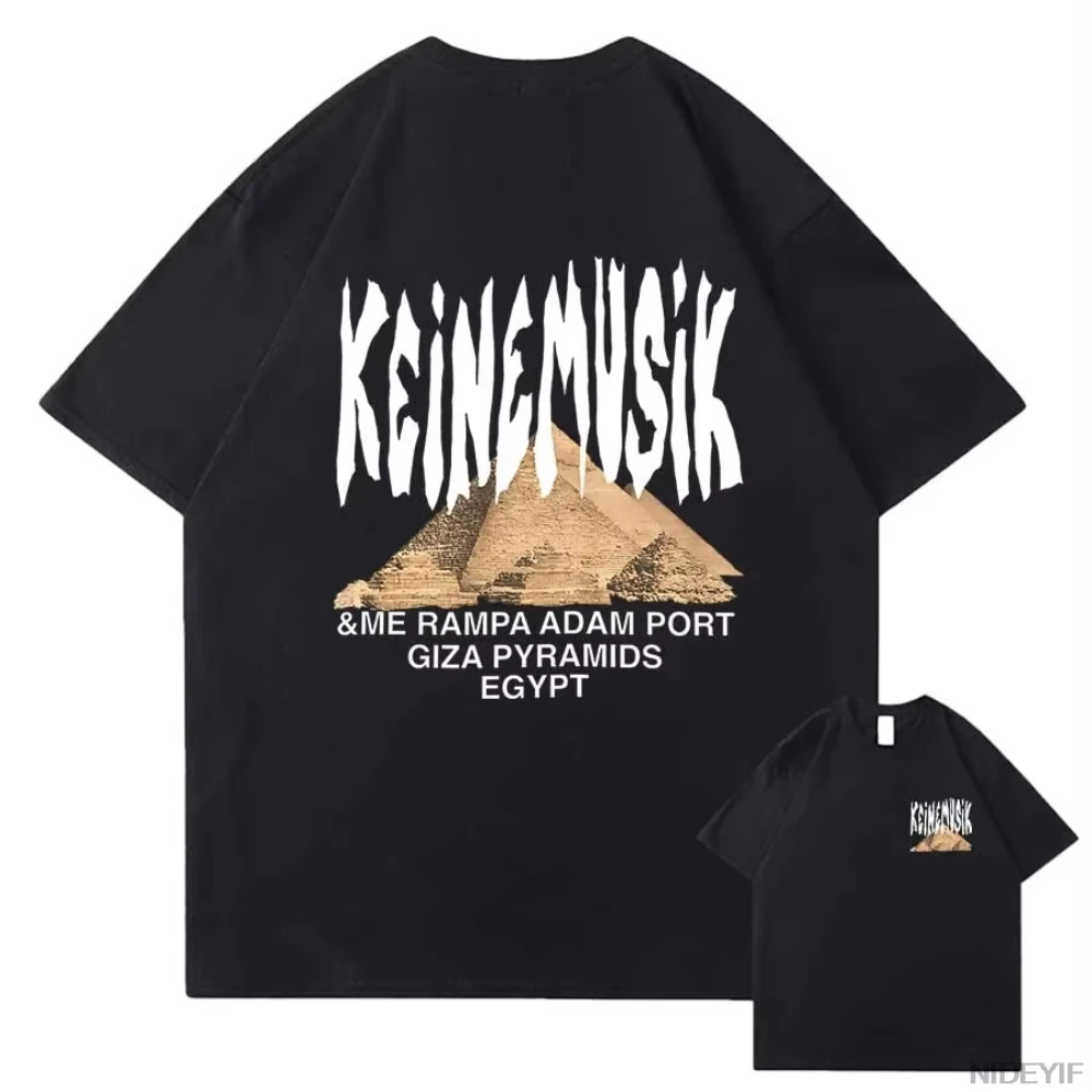 2025 Classic Summer Keinemusik X Pacha T Shirt Men Women Fashion Cotton Short Sleeve Tee Hip Hop Tops Clothes Streetwear Tops 2