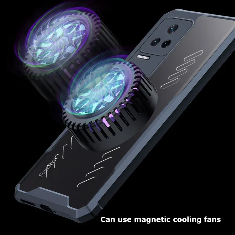 Per Xiaomi Redmi K70 K70E K60 K50 K40S Pro Plus Gaming Ultra Wireless Charging Grafene Dissipazione del calore Custodia Trasparente Guscio_voghion.com