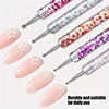 Hot Sale New In 5 Pcs/set Nail Art Dotting Pen Crystal Beads Handle Dual-ended Drawing Painting Rhinestones Manicure Tools 5