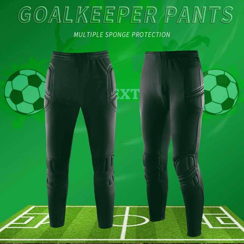Volwassen Doelman Voetbal Broek Mannen Beschermende Spons Doelman Lange  Broek Voetbal Jersey Sport Broek| | - AliExpress
