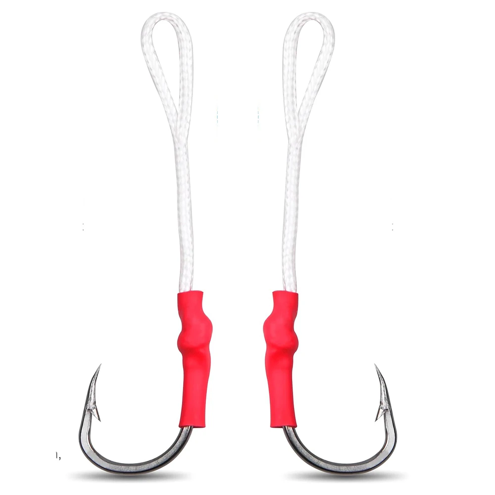 

20Pcs 1/0-10/0 slow jigging hooks Big game Assist Jig hooks for slow jig hook for slow jigging lure Saltwater fishing hooks