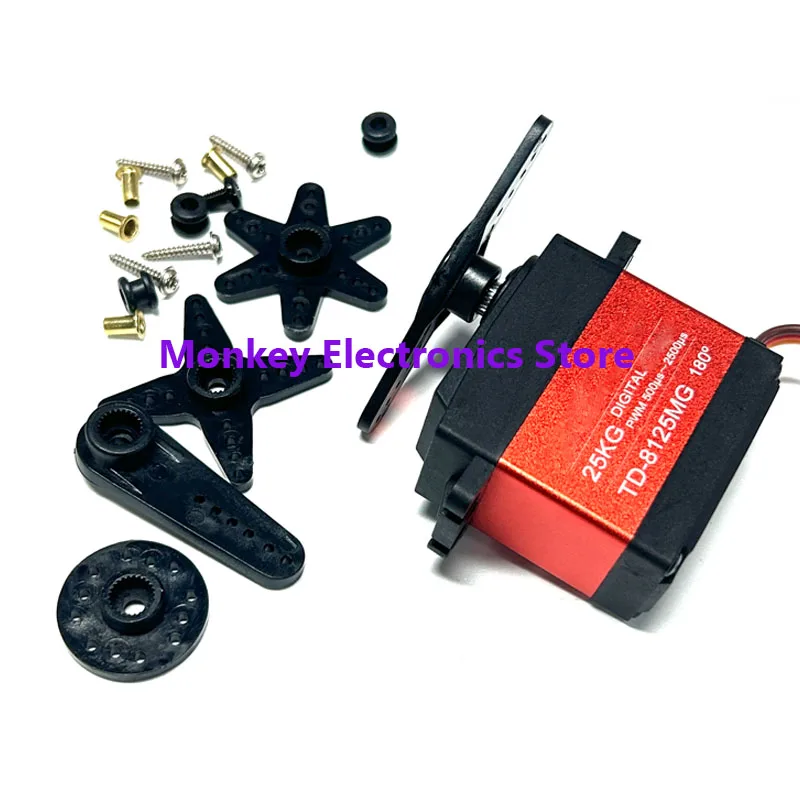Digital Servo Large Torque Full Metal Gear High Pressure Robot Head Car Model Boat 15KG 20KG 25KG 30KG 35KG 90/180/360 Degree