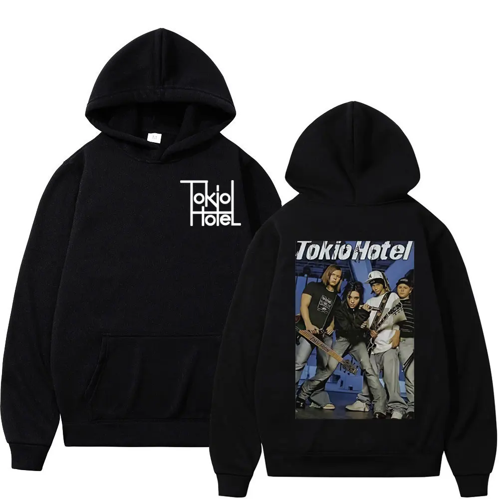 

Rock Band Tokio Hotel Double Sided Print Hoodies Men Women High Quality Fashion Sweatshirts Casual Vintage Oversized Pullovers