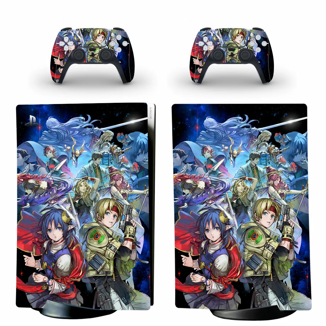 Star Ocean Game Ps5 Digital Skin Sticker Decalcomania Cover Per Console E 2 Controller Ps5 Skin Sticker Vinyl