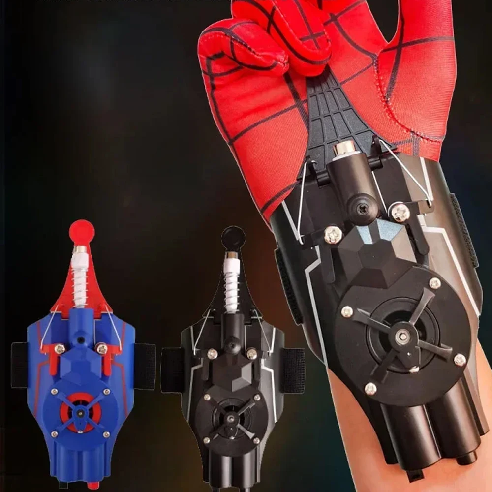 

Spiderman Web Shooters Spider Man Wrist Launcher Upgraded Version Peter Parker Cosplay Gadgets Set Gift Kids Toys For Children