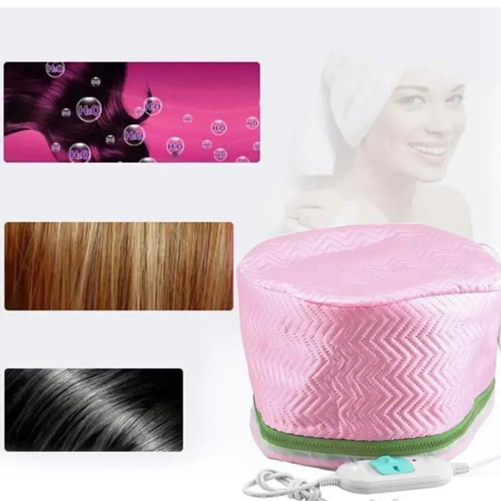 Electric Hair Cap Hat for Salon Spa Treatment with Thermal Nourishing Mask, Oil Baking, and Heat Dryer