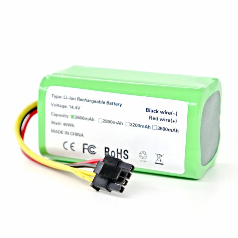 

18650 14.4v/14.8v 2600mAh Li-Ion Battery for Cecotec Conga 1290 1390 1490 1590 Vacuum Cleaner Genio Deluxe 370 Gutrend Echo 520