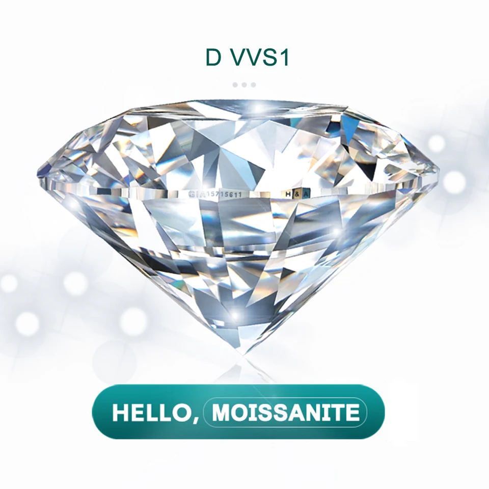 Moissanite Rotondo 1.0 ct Brillantezza Eterna & Qualità Moissanite Rotondo 1.0 ct Brillantezza Eterna & Qualità