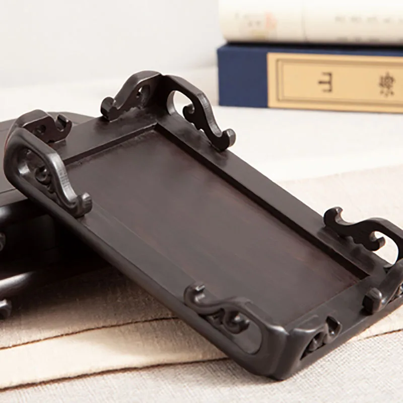 Purple Sandalwood Base Bracket, Solid Wood, Chinese Vase, strange Stone Ornaments, Handicraft Teapot Base, Mahogany Ornaments