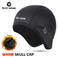 WEST BIKING Thermal Cycling Cap Men Women Windproof Winter Sports Skull Cap Helmet Liner Running Skiing Motorcycle MTB Bike Hat 1