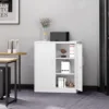 Metal Garage Storage Cabinet with 2 Doors and 2 Adjustable Shelves - 35.5" Steel Lockable File Cabinet,Locking Counter Cabinet 2