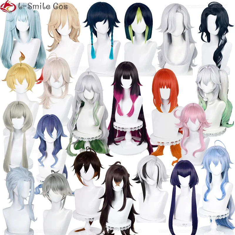 2022 High Quality  Kaveh Venti Tighnari Pantalone Nilou Columbina Layla Il Dottore Zhongli Cosplay Wig Genshin Wig