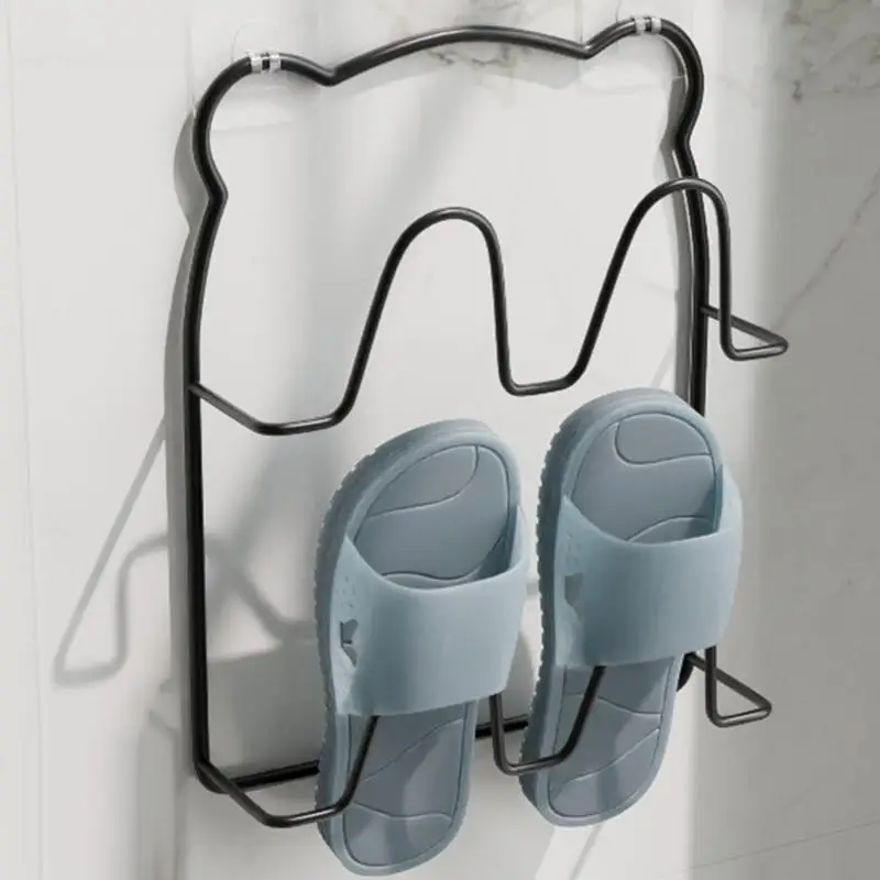 Wall Shoe Holder Adhesive Shoe Hangers Wall Mounted Slipper Rack Rack Hanger Flexible Multifunctional Sticky